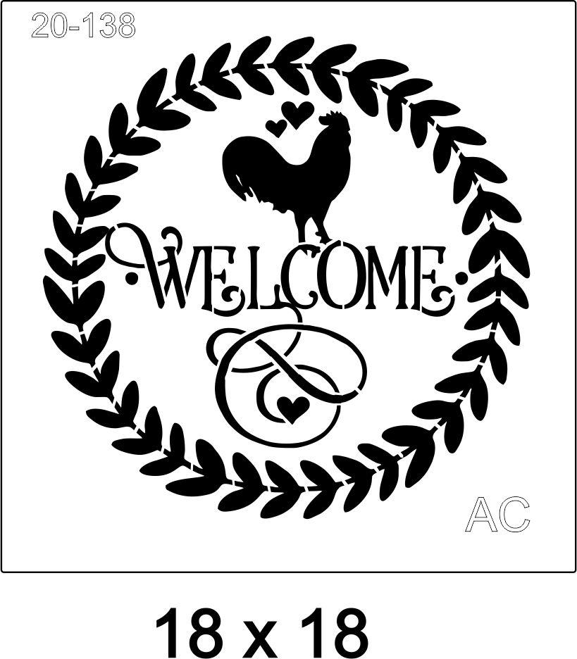 Stencil Welcome 20-138