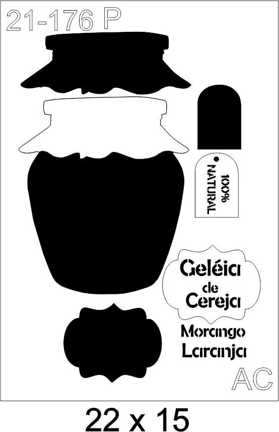 Stencil Pote Geléia 21-176