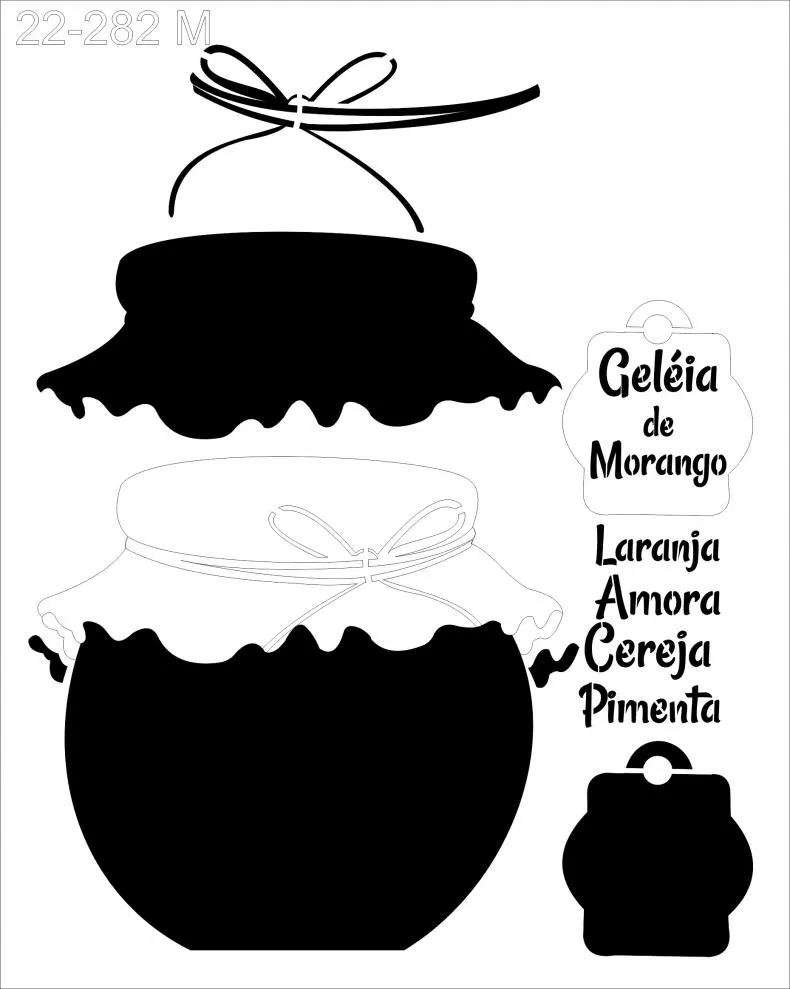 Stencil Pote Geléia 22-282