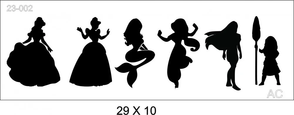 Stencil Princesas 2 Ref: 23-002