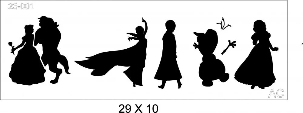Stencil Princesas Ref: 23-001