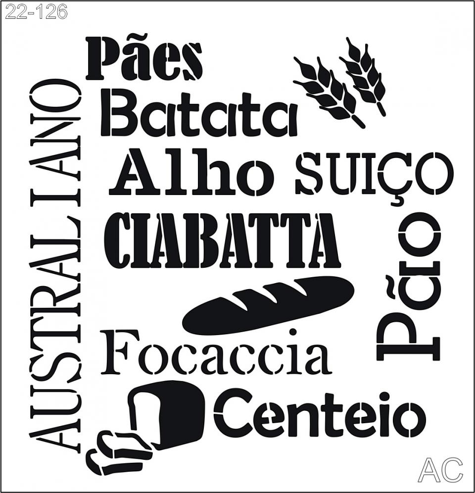Stencil Pães 22-126