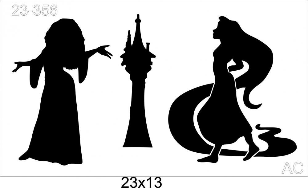 Stencil Rapunzel 23-356