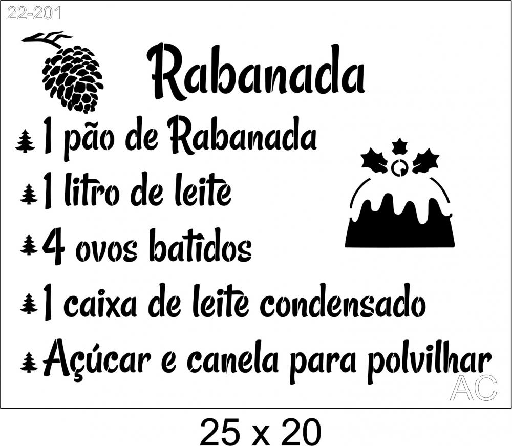 Stencil Receita  de Rabanada 22-201