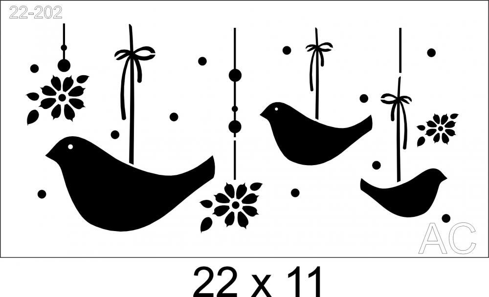 Stencil Pássaros   22-202