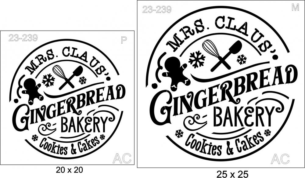 Stencil Selo Ginger Bread  23-239