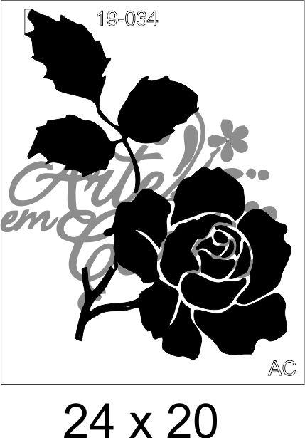 Stencil ROSA 19FLR034