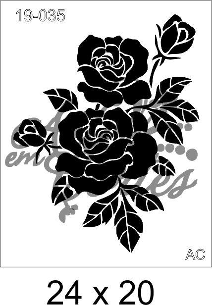 Stencil Rosas   19-035