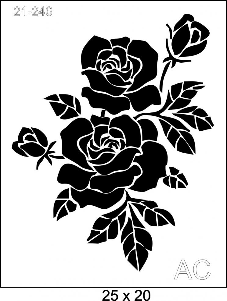 Stencil Rosas  21-246