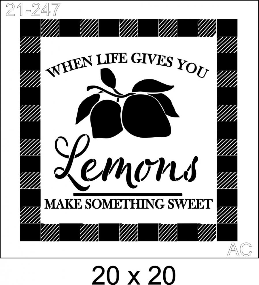Stencil Lemons   21-247