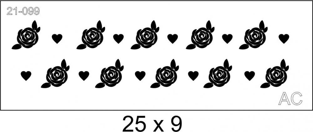 Stencil rosinhas  21-099