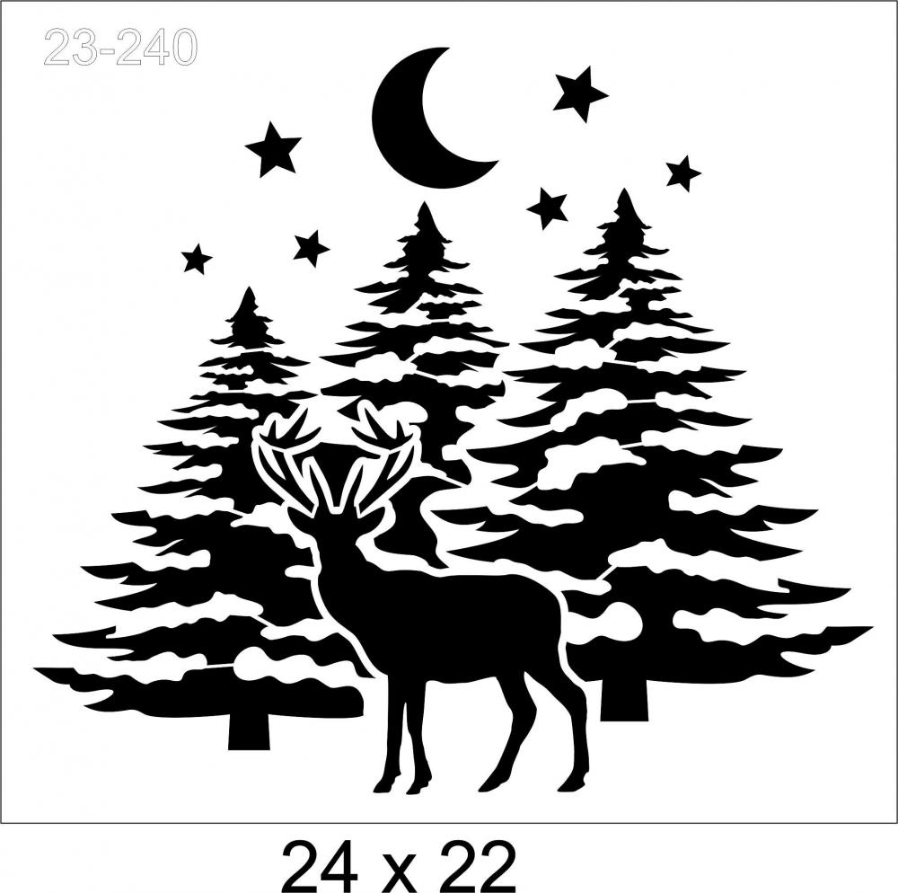 Stencil Arvores  23-240