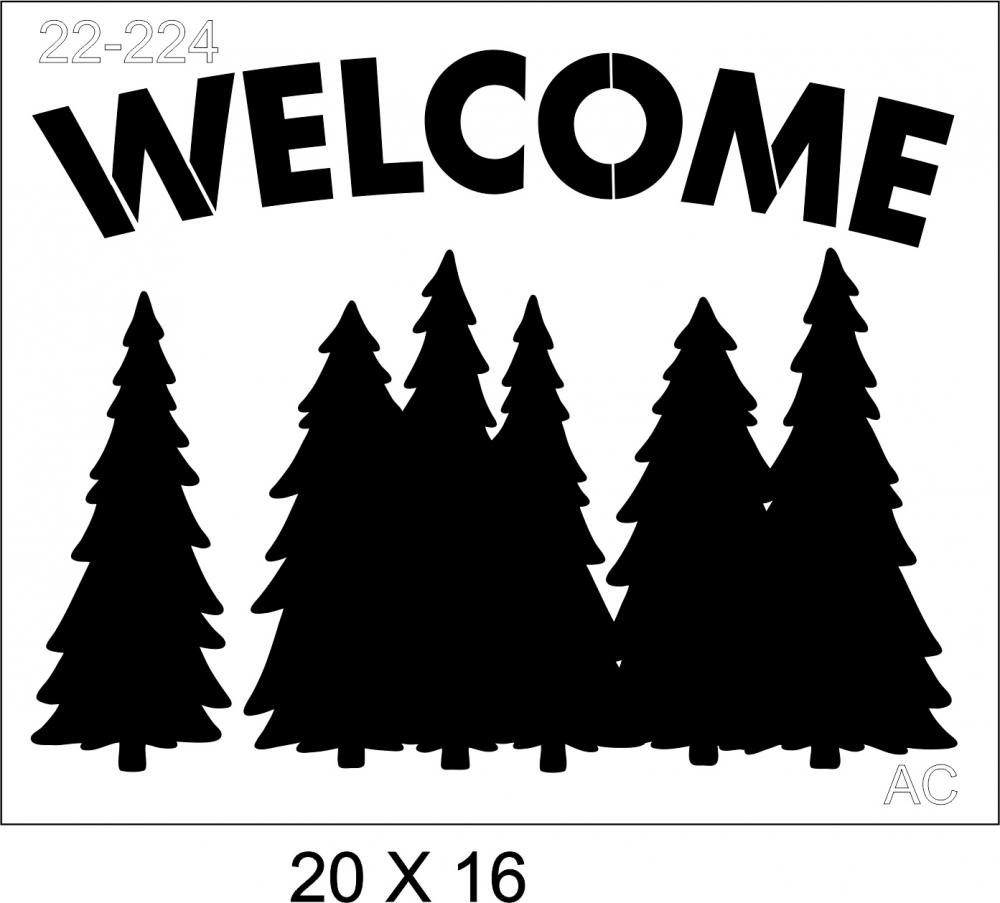 Stencil Welcome 22-224