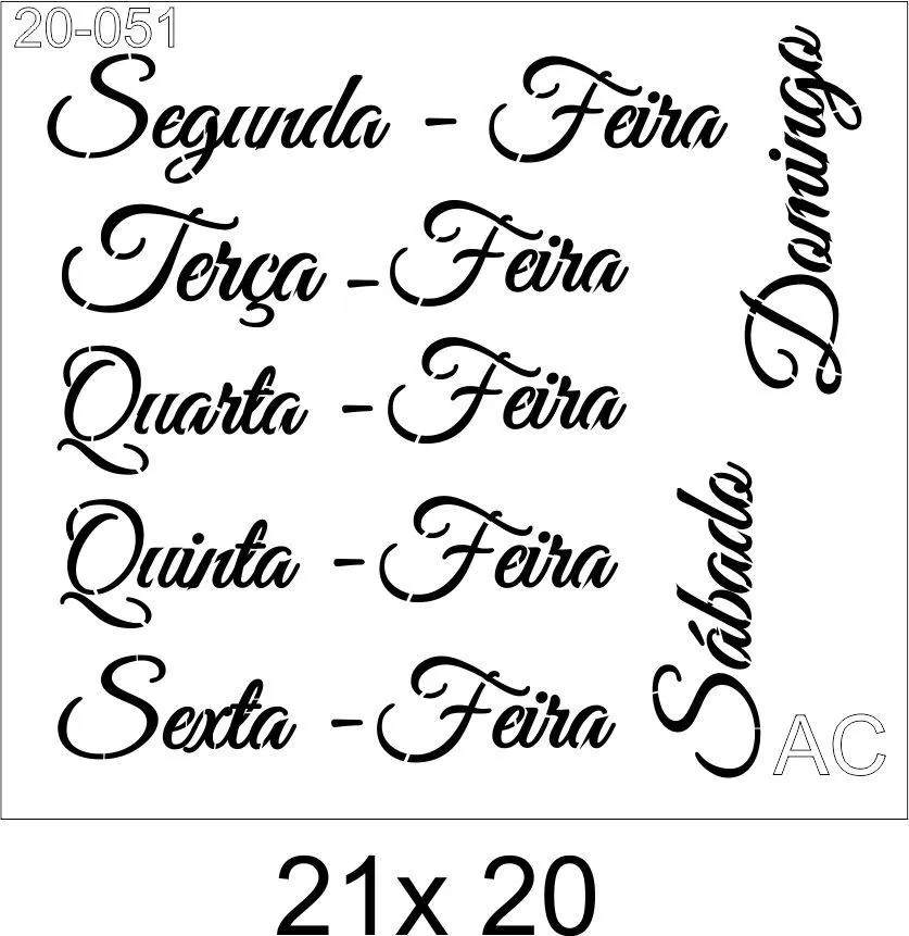 Stencil semaninha20-051