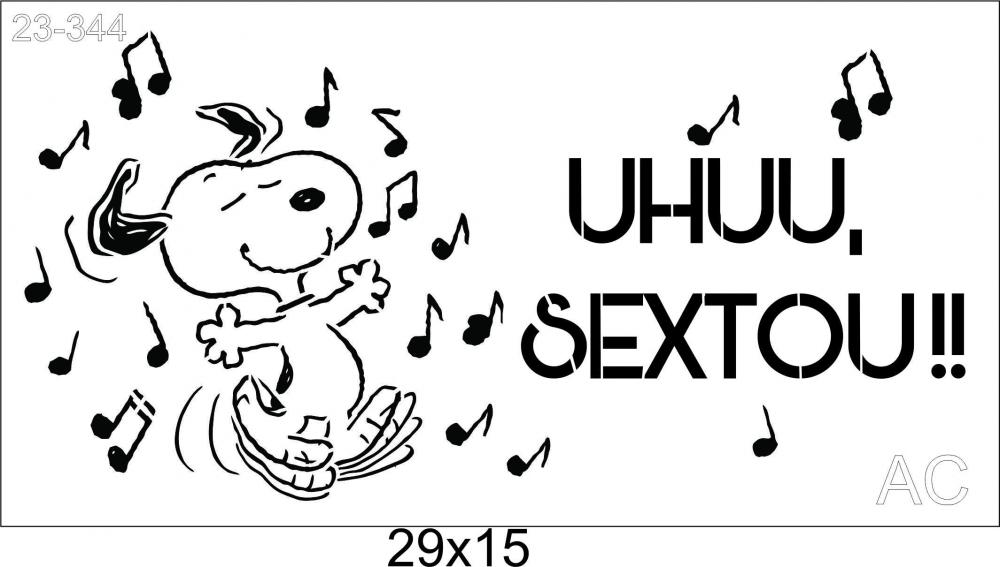 Stencil Snoopy  23-344