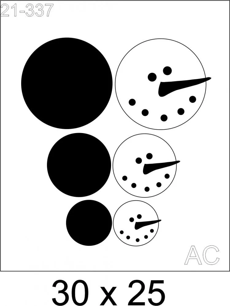 Stencil Snow 21-337