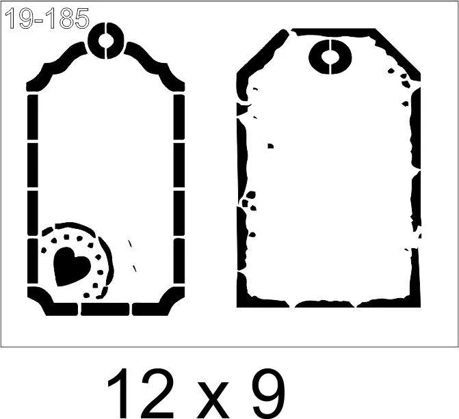 Stencil- TAGS      19-185