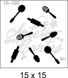 Stencil  TALHERES  COD - 19-093