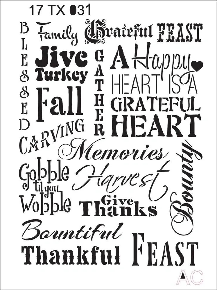 Stencil Texto 17tx031