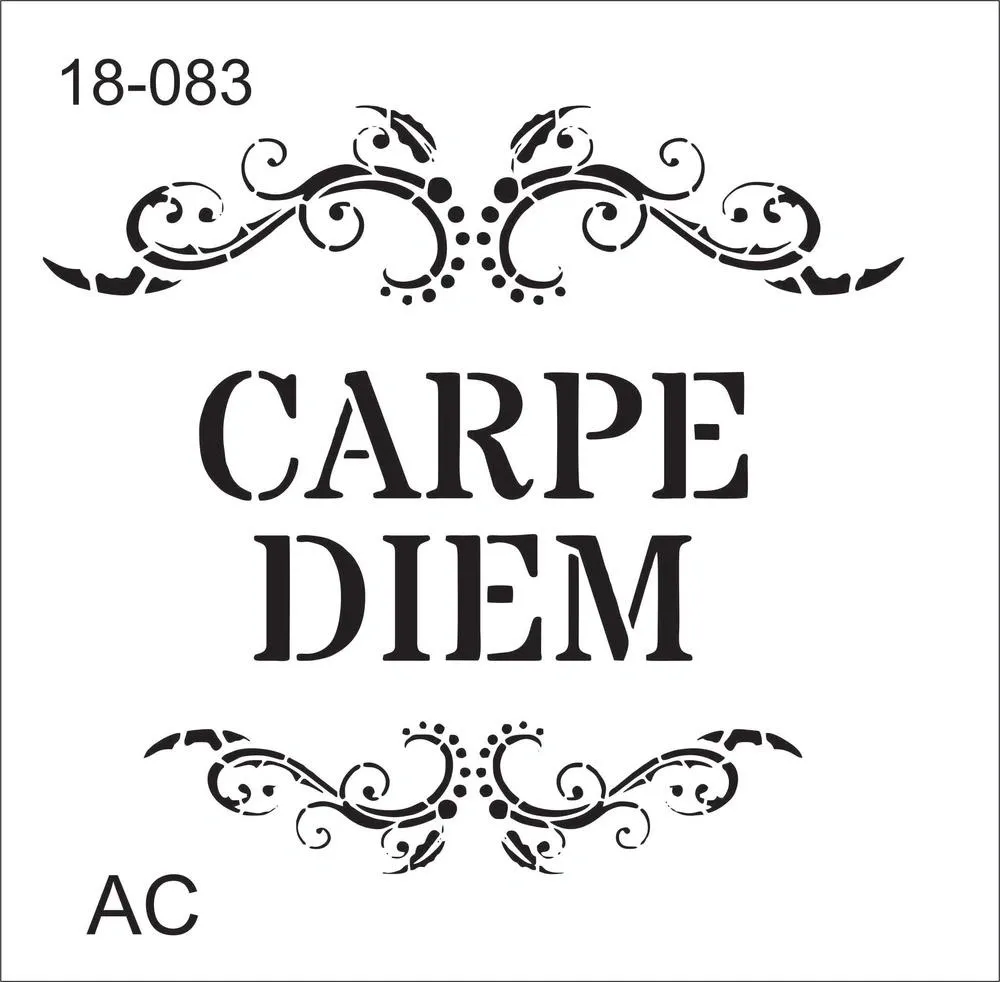 Stencil Texto CARPER DIEM 18-083