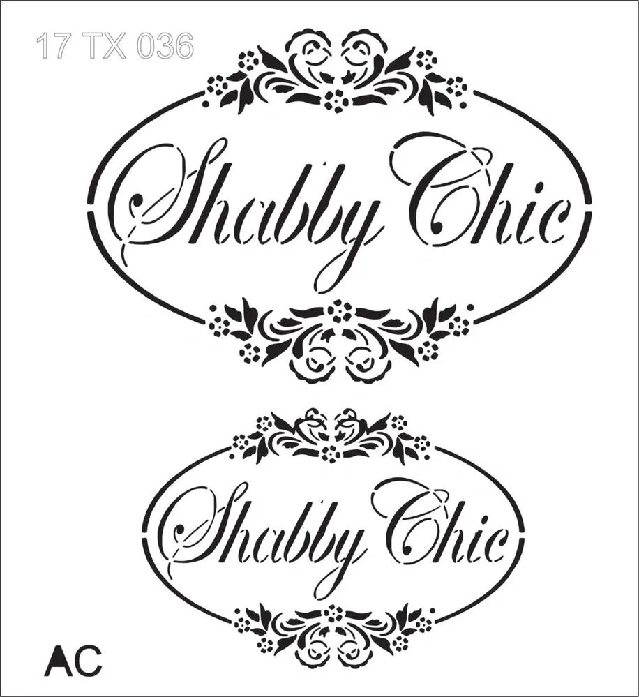 Stencil Texto CHIC Cod -17tx036
