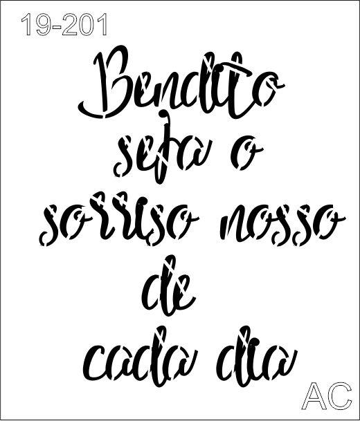 Stencil Texto Cod - -19tx201