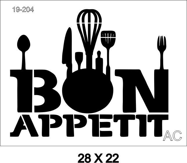 Stencil Bom Apetite 19-204