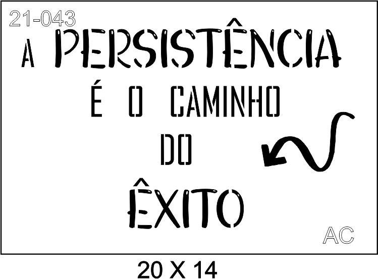 Stencil   A persistência é o caminho...    21-043