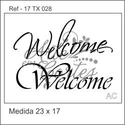 Stencil Texto WELCOME 17tx028