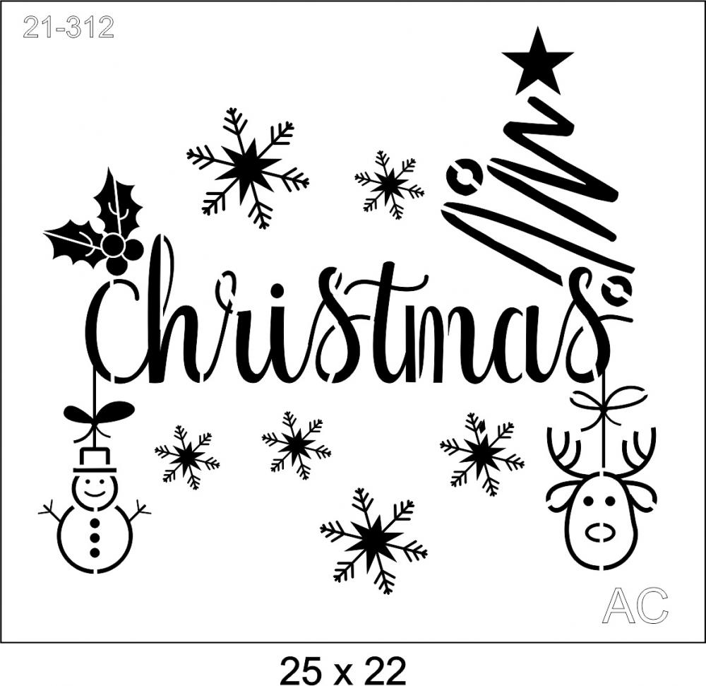 Stencil  Christmas 21-312
