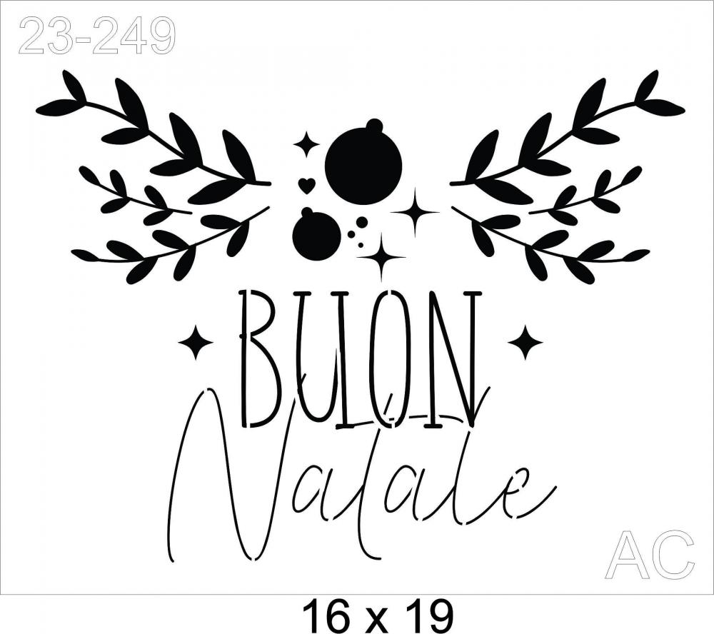 Stencil Buon Natale   23-249