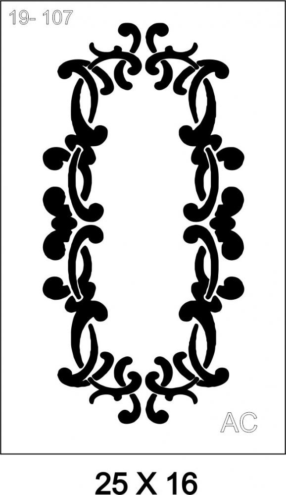 Stencil Moldura  19VAR107