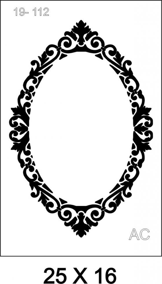 Stencil Moldura     19-112