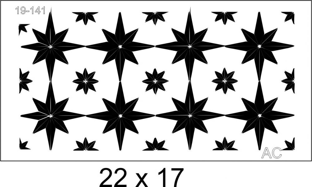 Stencil  Estrelas  19-141