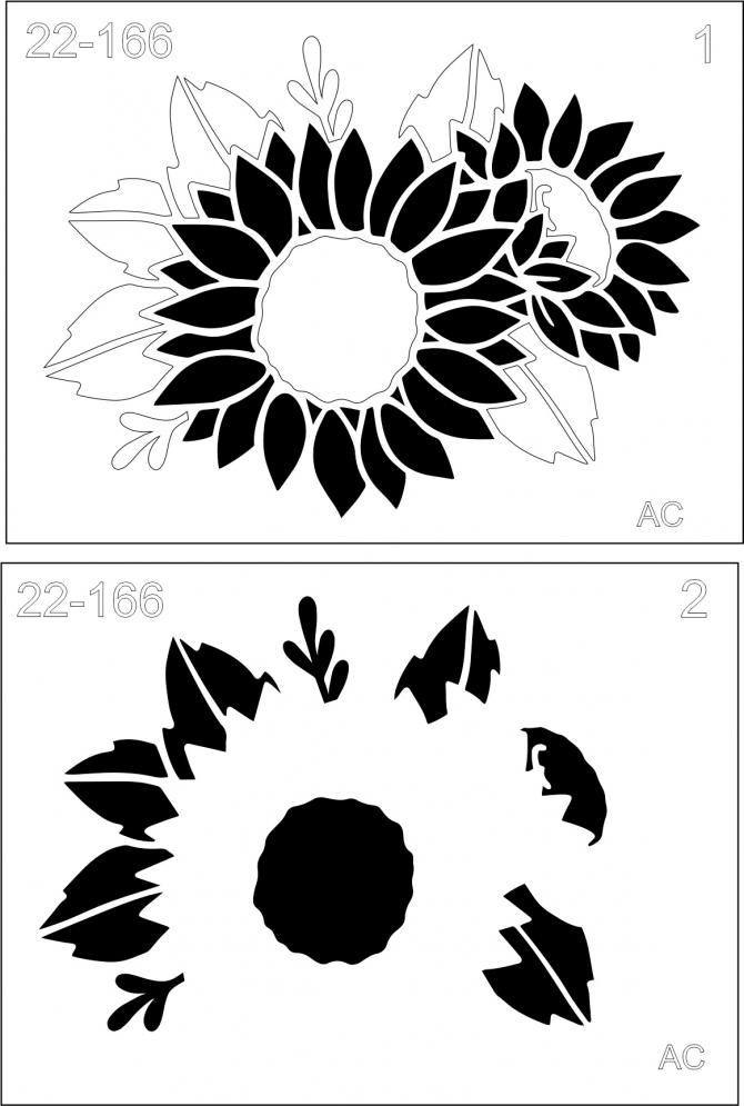 Stencil  Girassol  22-166