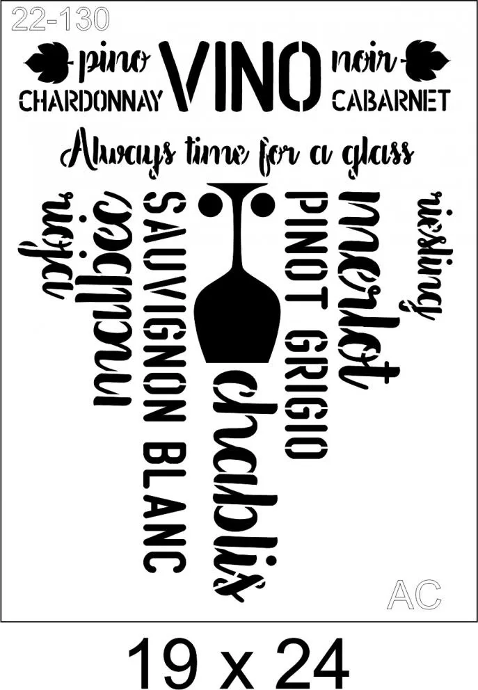 Stencil  VINHO 22-130