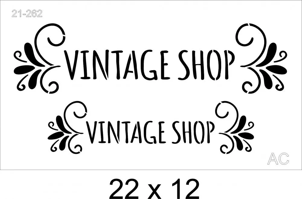 Stencil   Vintage Cod 21-262