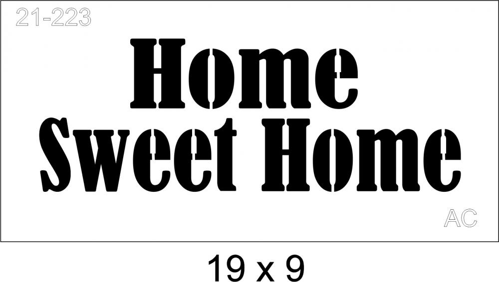 Stencil Home Sweet Home 21-223