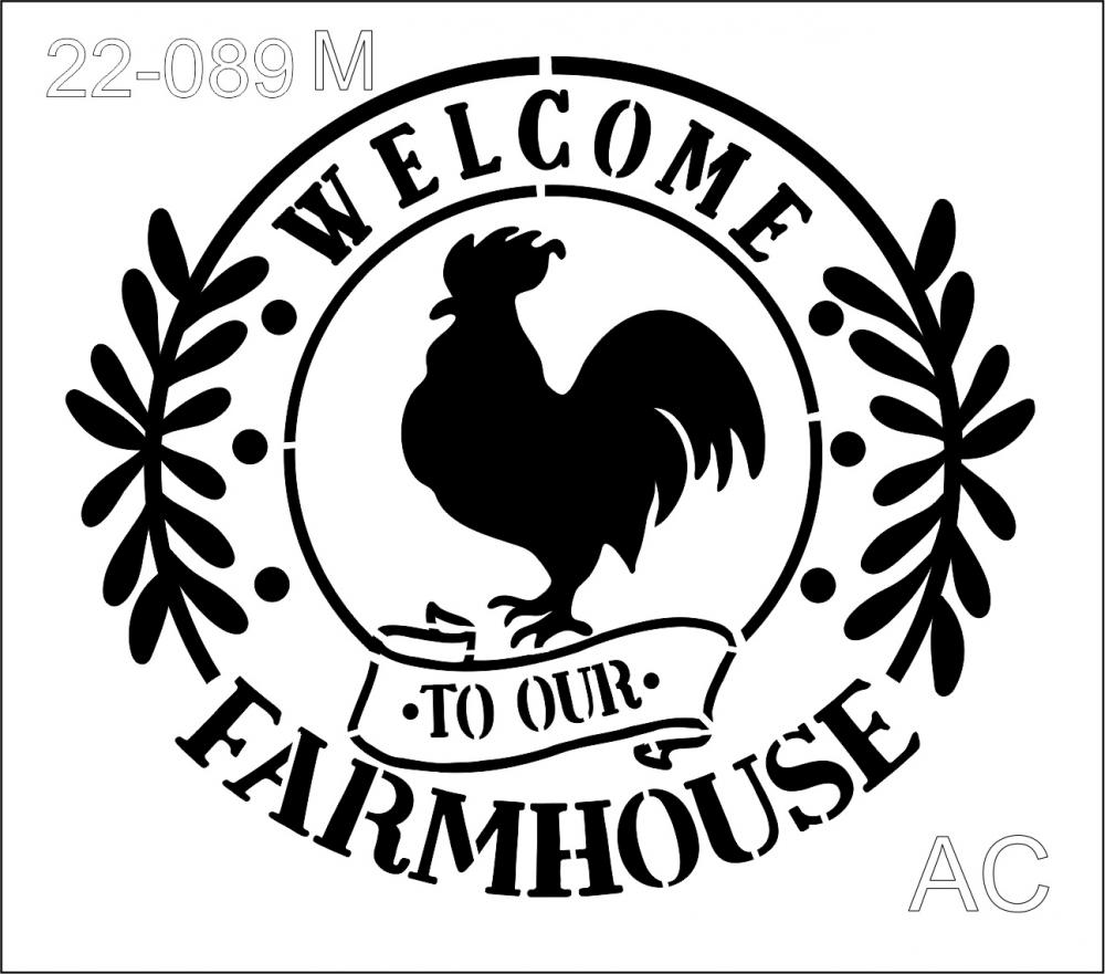 Stencil Welcome Farmhouse 22-089