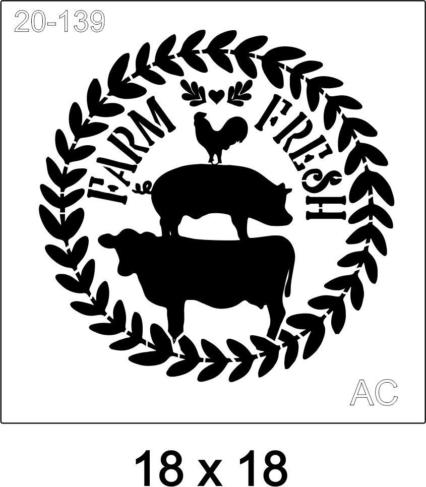 Stencil FARM FRESH 20-139