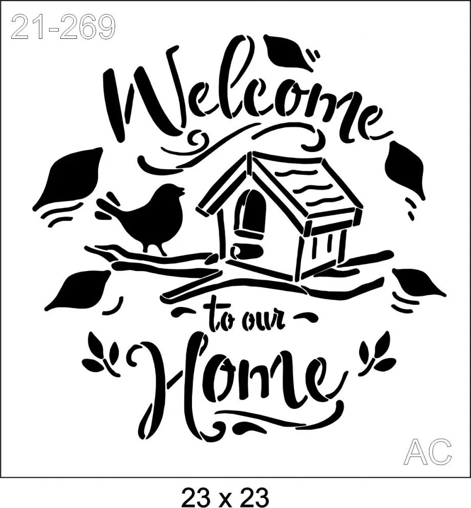 Stencil Welcome  21-269