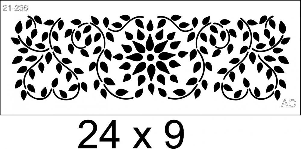 Stencil Folhagens  Cod - -21-236