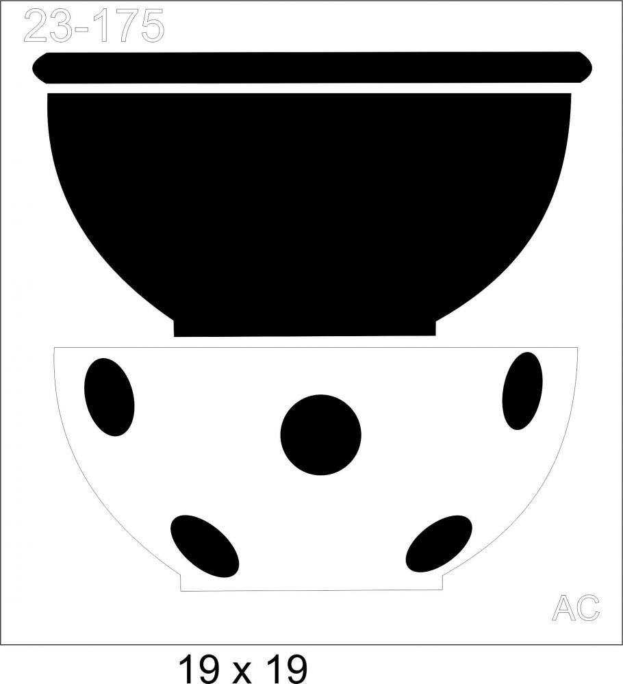 Stencil Minie Bowl  23-175