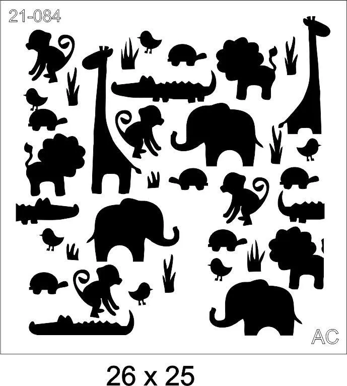 Stencil Zoo 21-084