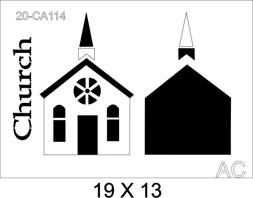 Stencils Igrejinha Country      20CA0114