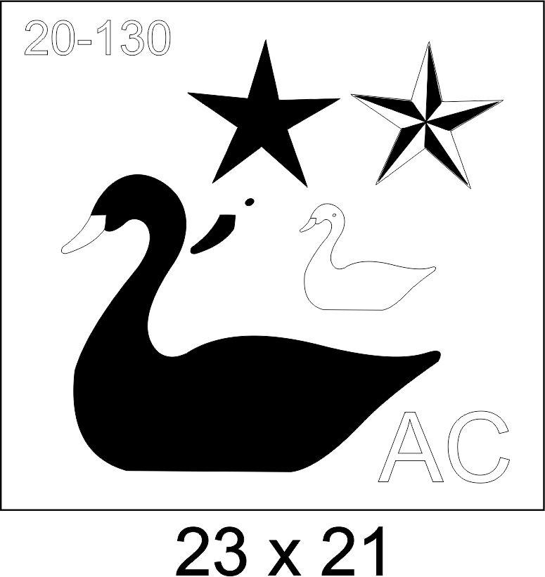 Stencil Swan(Cisne)  20-130