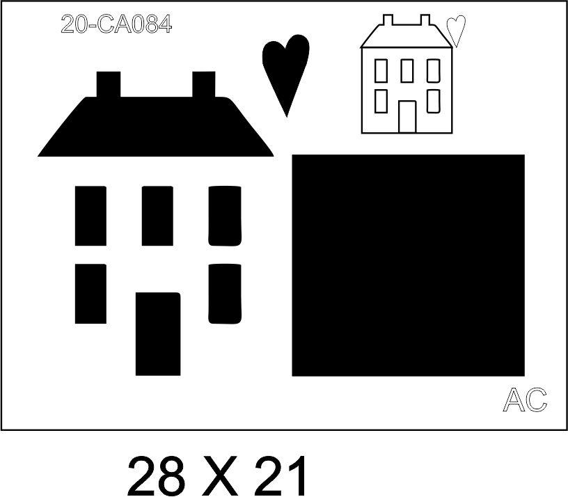 Stencils Casinha country  20CA084