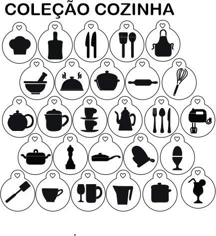 Stencils em miniatura COZINHA COD 21min001