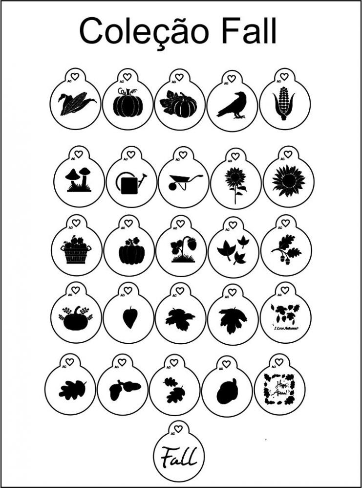 Stencils em miniatura Fall COD 17min001