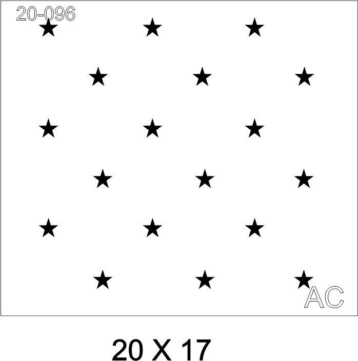 Stencils estrelinhas 20CA096